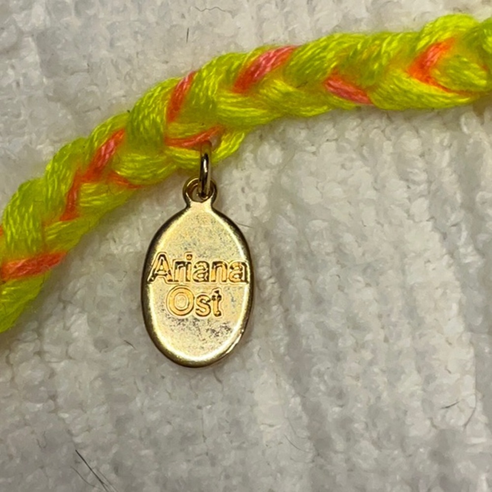 Free People X Ariana Ost “At The Market” Necklace ~ Neon Yellow/Orange; NWT - Picture 12 of 16
